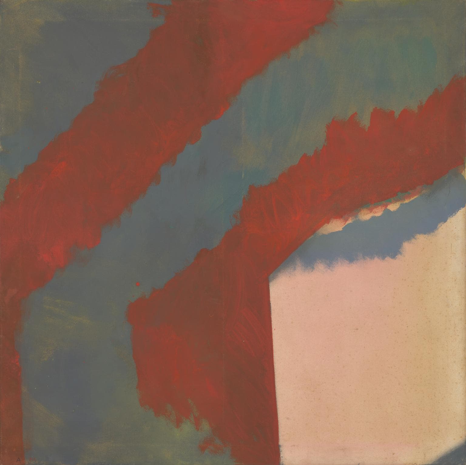 Abstract diagonal painting study